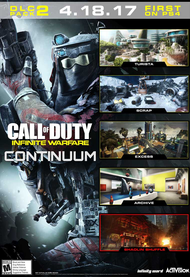 CALL OF DUTY: WARFARE CONTINUUM MULTIPLAYER AND CO-OP EXPERIENCE, COMING FIRST TO PLAYSTATION®4 APRIL 18