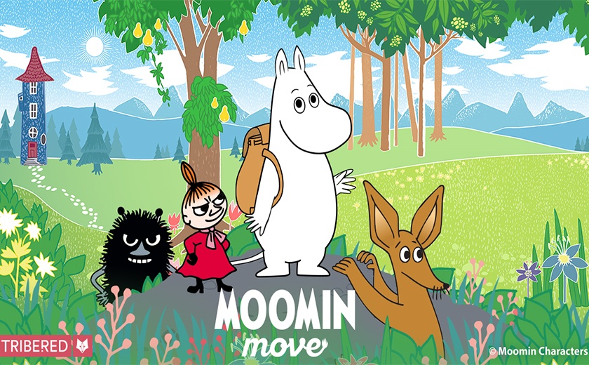 Walk-to-play game Moomin Move meets Santa Claus in a snow castle