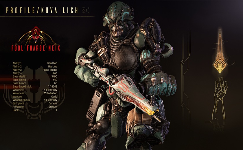 EARLY LAUNCH OF THE KUVA LICH, PLUS GRENDEL WARFRAME, LAYS FOUNDATION