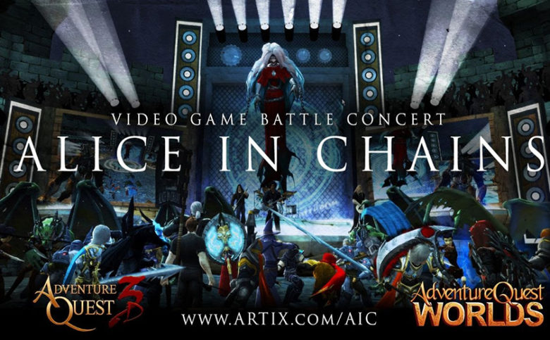 Adventurequest 3d Mmorpg Announces In Game Performance By Alice In Chains