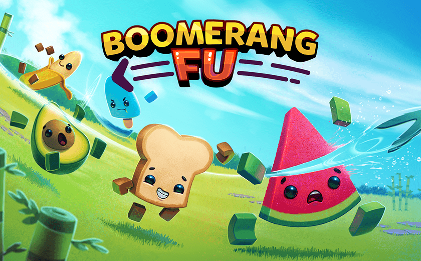 SixPlayer Food Fighting Party Game Boomerang Fu Available Now